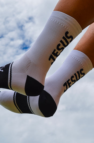 Meia de corrida ou ciclismo (MTB/Speed) - Jesus