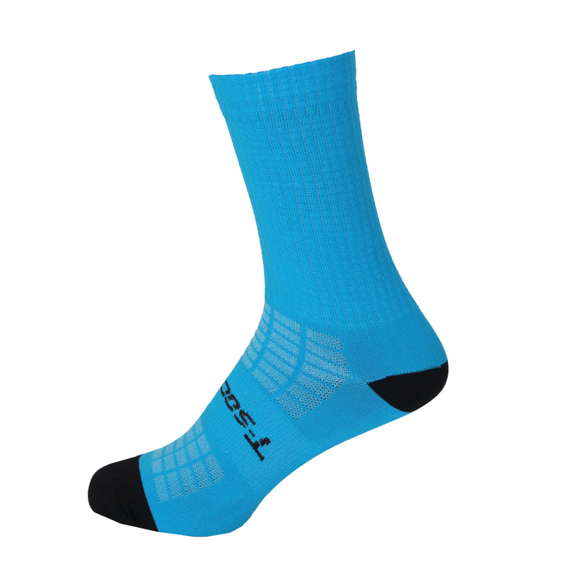 Meia Monocromática para corrida ou bike - Azul