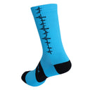 Meia Batimento Vertical para corrida ou bike - Azul