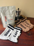 Kits 2 Meias Quero Café + 1 Café Especial T-Socks CARAMELO & NOZES