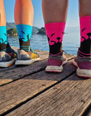 Meia de Corrida ou Ciclismo (MTB/Speed) - Chamas