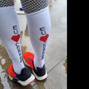 Meia de Compressão Corrida - EU AMO CORRER